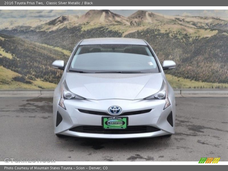 Classic Silver Metallic / Black 2016 Toyota Prius Two