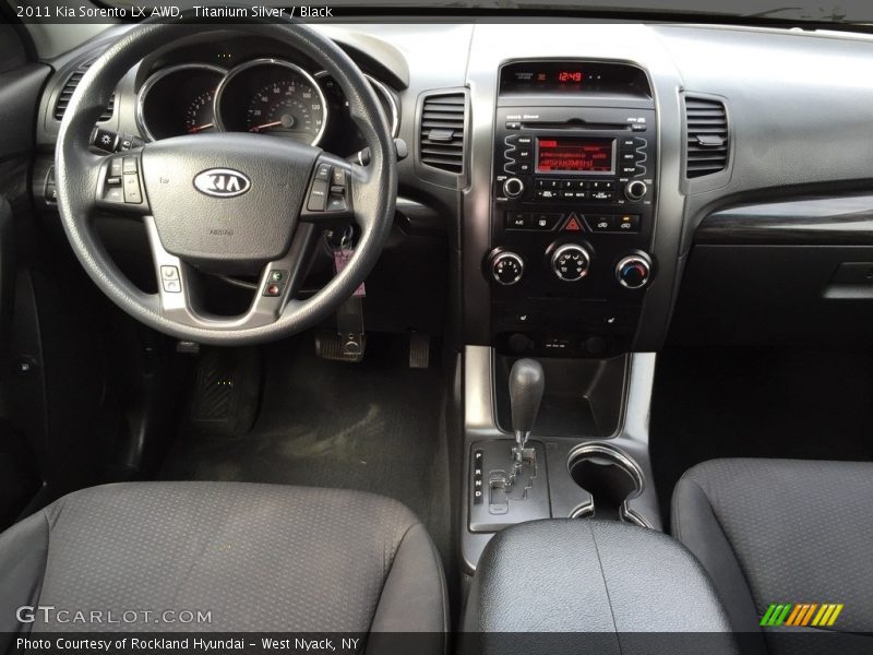 Titanium Silver / Black 2011 Kia Sorento LX AWD