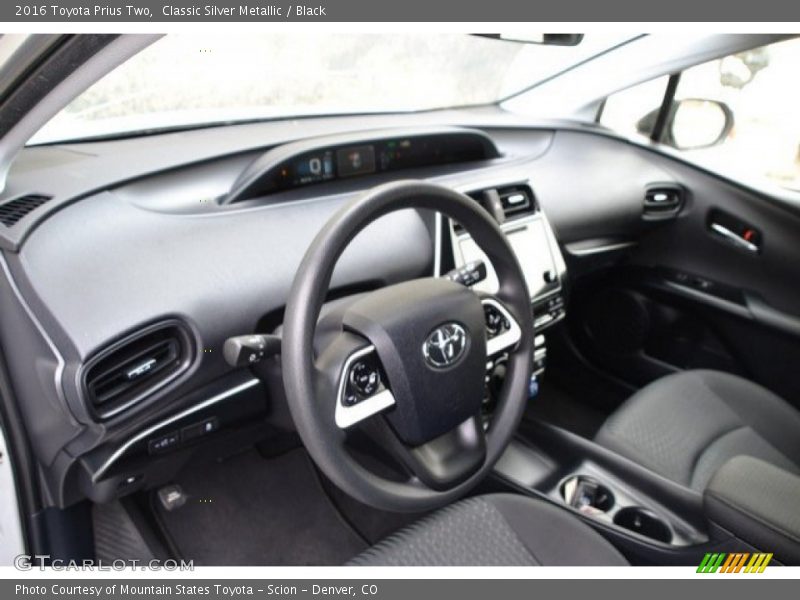 Classic Silver Metallic / Black 2016 Toyota Prius Two