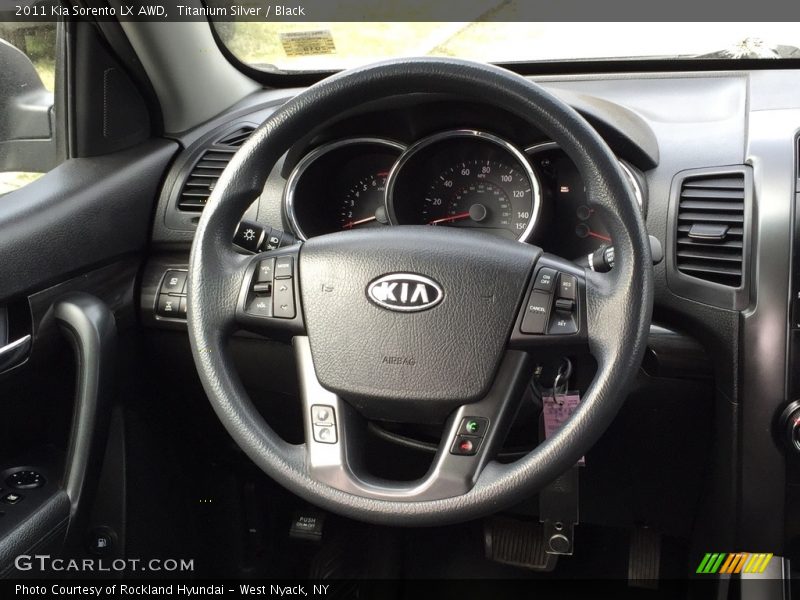 Titanium Silver / Black 2011 Kia Sorento LX AWD