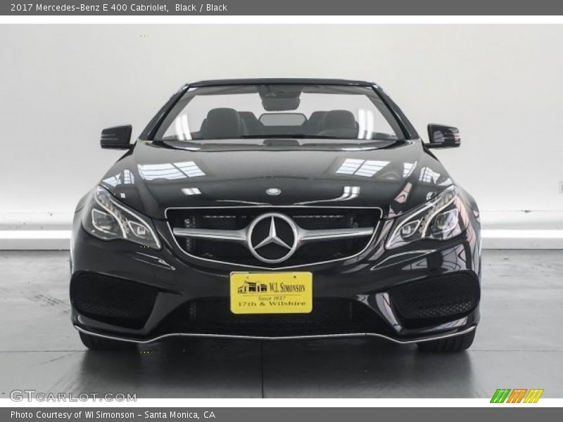 Black / Black 2017 Mercedes-Benz E 400 Cabriolet
