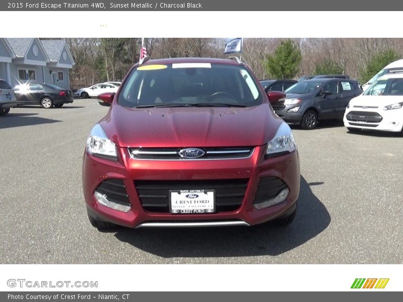 Sunset Metallic / Charcoal Black 2015 Ford Escape Titanium 4WD