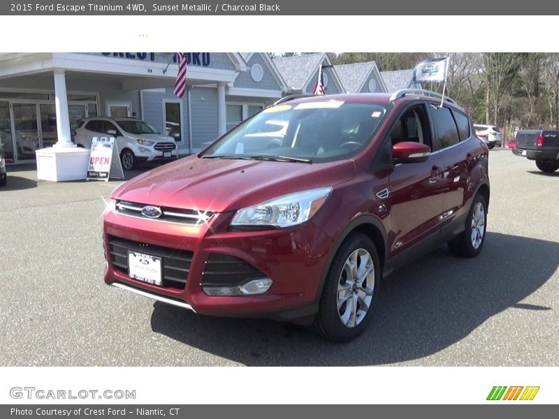 Sunset Metallic / Charcoal Black 2015 Ford Escape Titanium 4WD