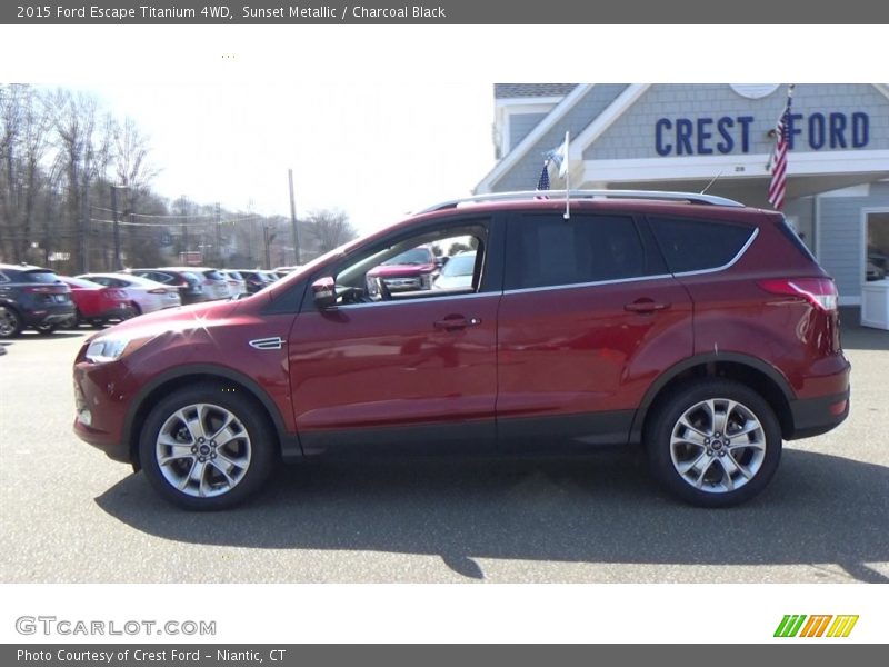 Sunset Metallic / Charcoal Black 2015 Ford Escape Titanium 4WD
