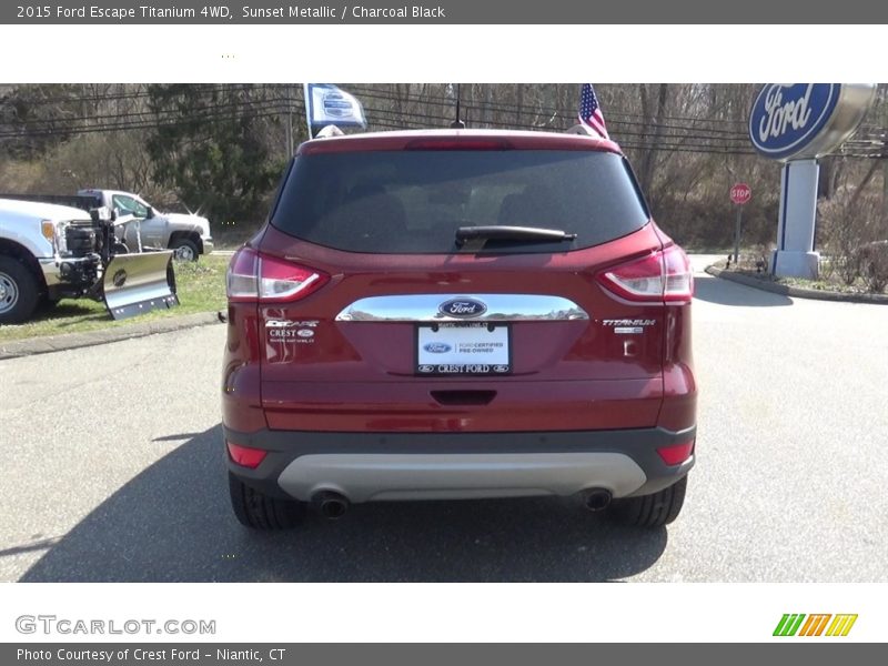 Sunset Metallic / Charcoal Black 2015 Ford Escape Titanium 4WD
