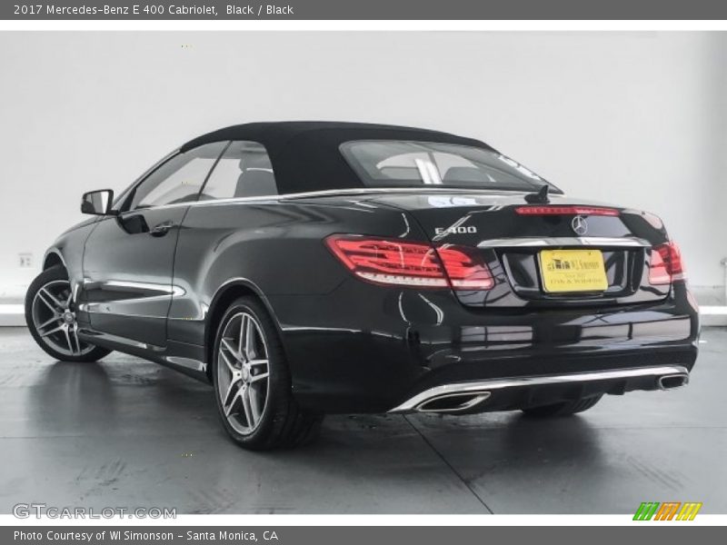 Black / Black 2017 Mercedes-Benz E 400 Cabriolet