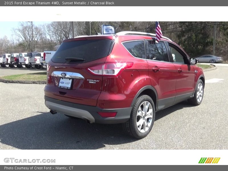 Sunset Metallic / Charcoal Black 2015 Ford Escape Titanium 4WD