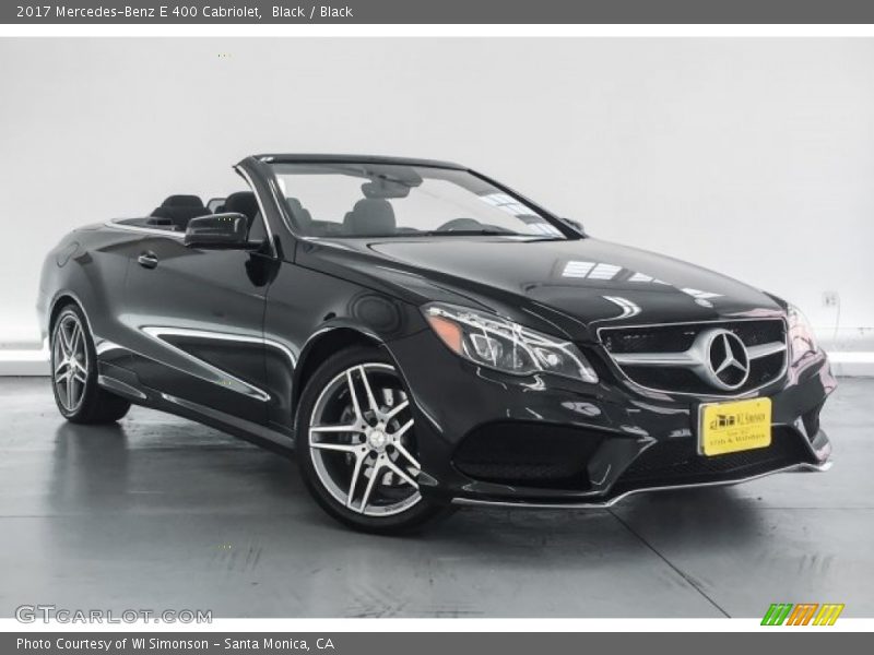 Black / Black 2017 Mercedes-Benz E 400 Cabriolet