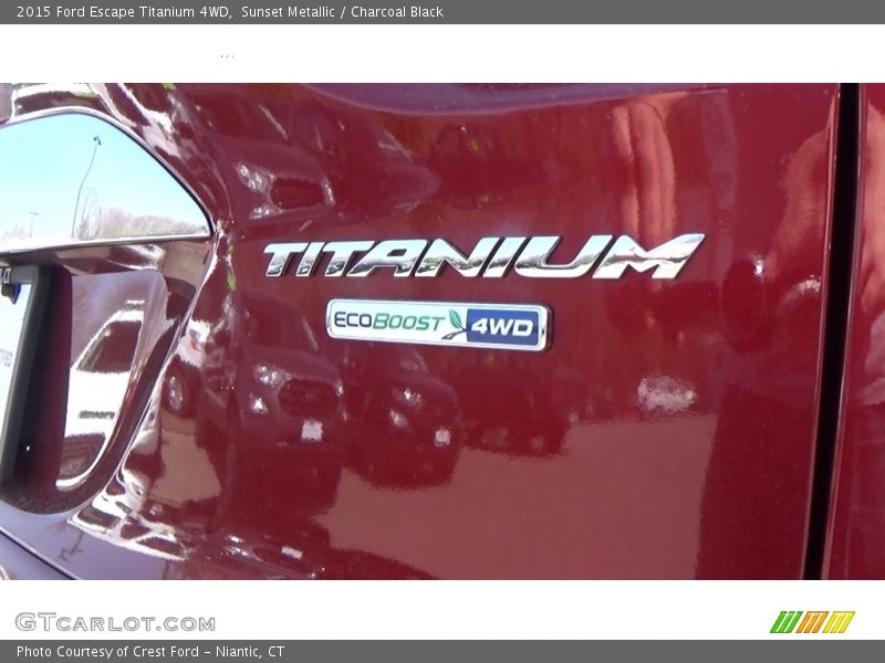 Sunset Metallic / Charcoal Black 2015 Ford Escape Titanium 4WD