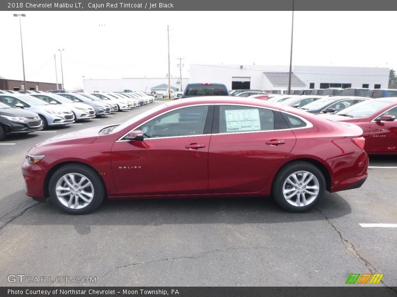 Cajun Red Tintcoat / Jet Black 2018 Chevrolet Malibu LT
