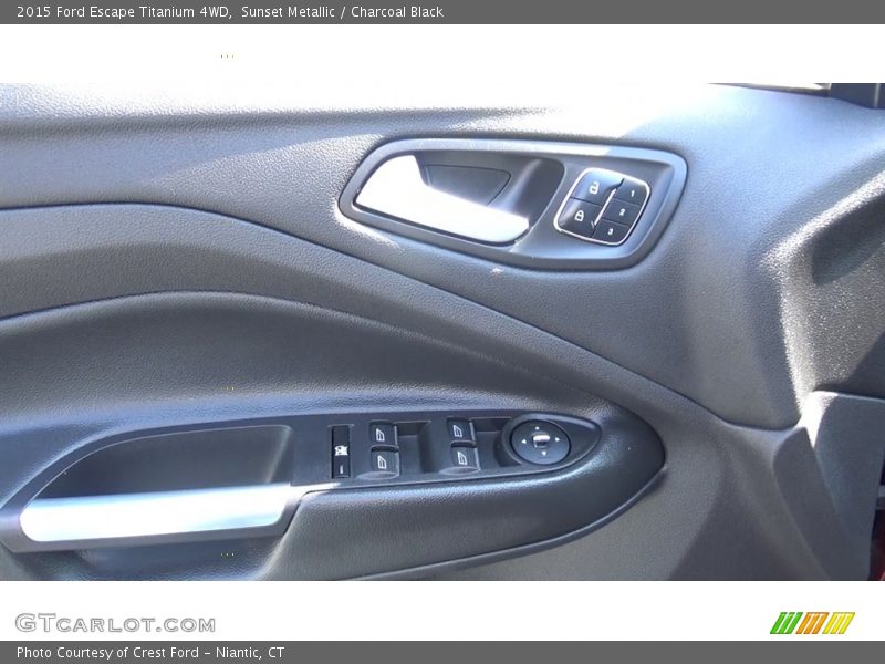 Sunset Metallic / Charcoal Black 2015 Ford Escape Titanium 4WD