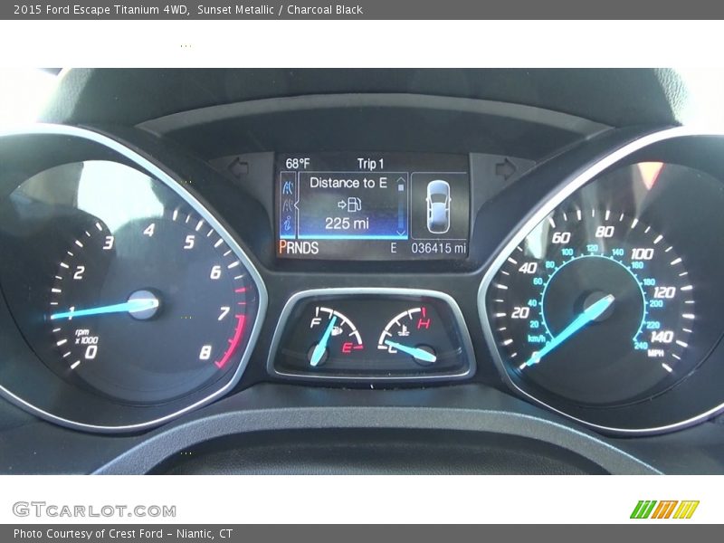 Sunset Metallic / Charcoal Black 2015 Ford Escape Titanium 4WD