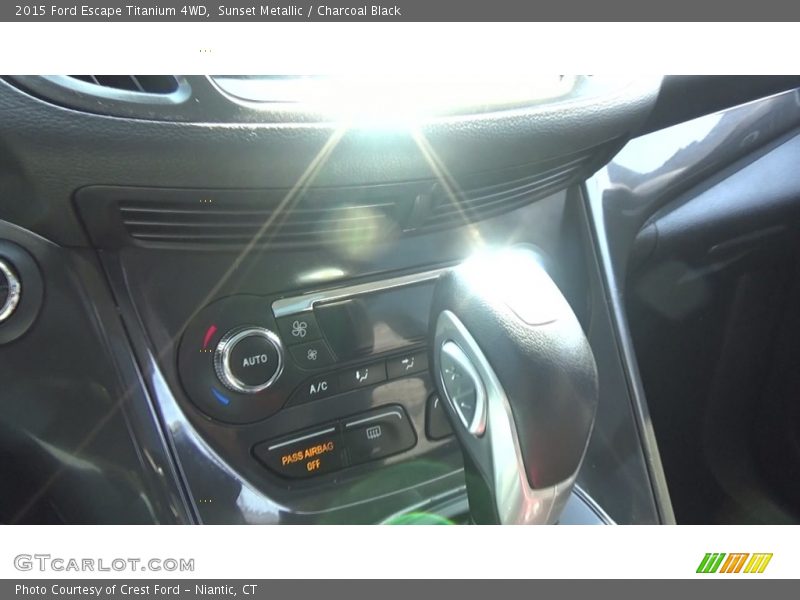 Sunset Metallic / Charcoal Black 2015 Ford Escape Titanium 4WD