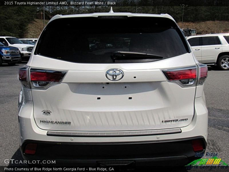 Blizzard Pearl White / Black 2015 Toyota Highlander Limited AWD