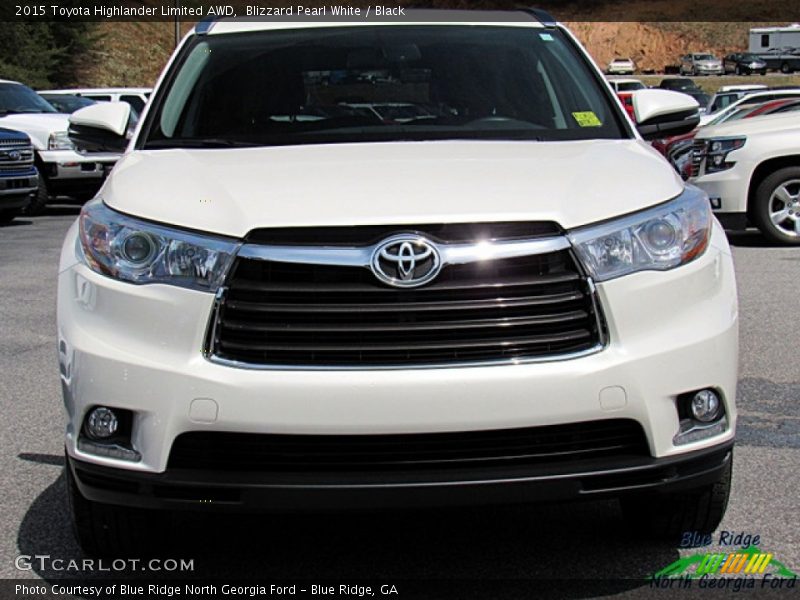 Blizzard Pearl White / Black 2015 Toyota Highlander Limited AWD