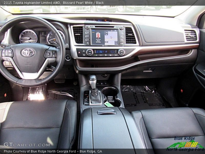 Blizzard Pearl White / Black 2015 Toyota Highlander Limited AWD