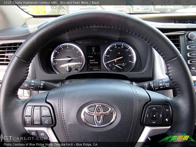 Blizzard Pearl White / Black 2015 Toyota Highlander Limited AWD