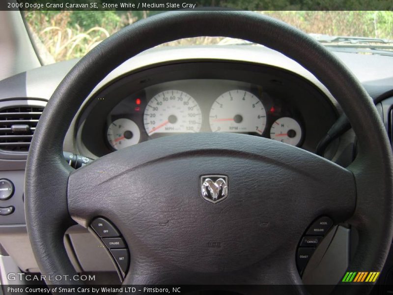 Stone White / Medium Slate Gray 2006 Dodge Grand Caravan SE