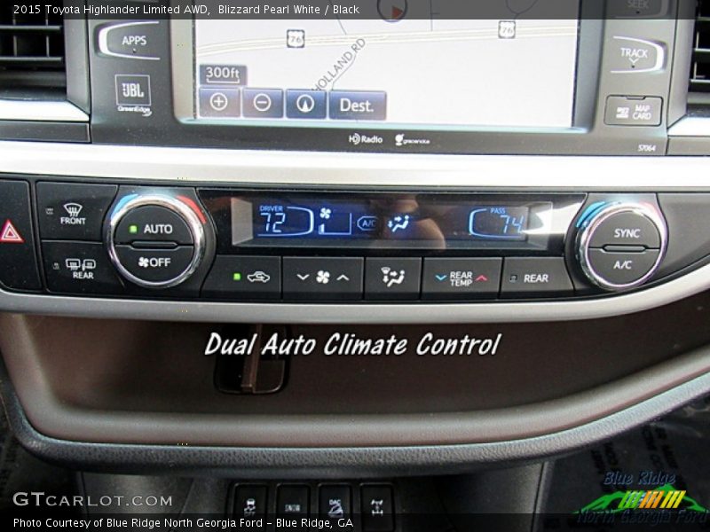 Blizzard Pearl White / Black 2015 Toyota Highlander Limited AWD