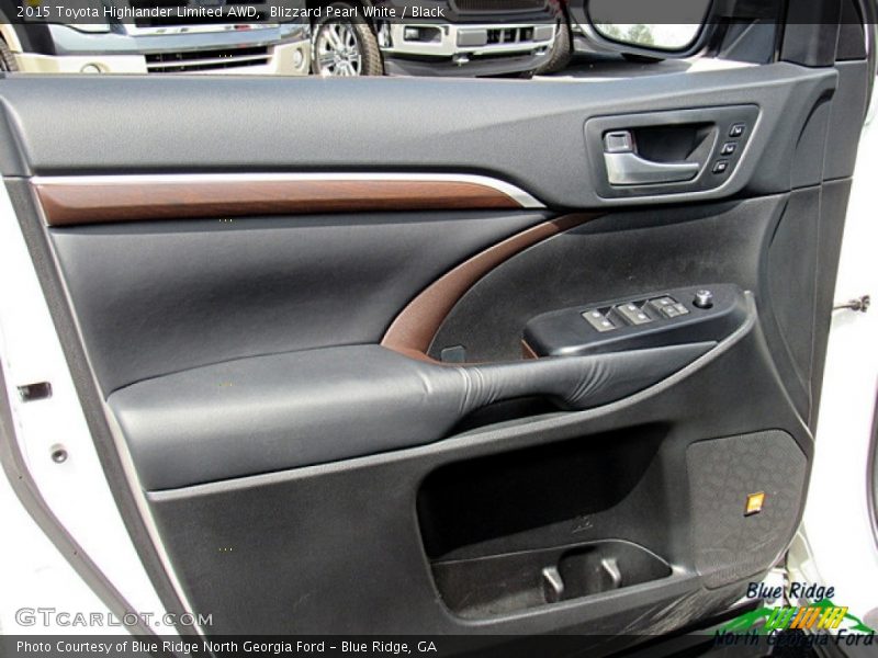 Blizzard Pearl White / Black 2015 Toyota Highlander Limited AWD