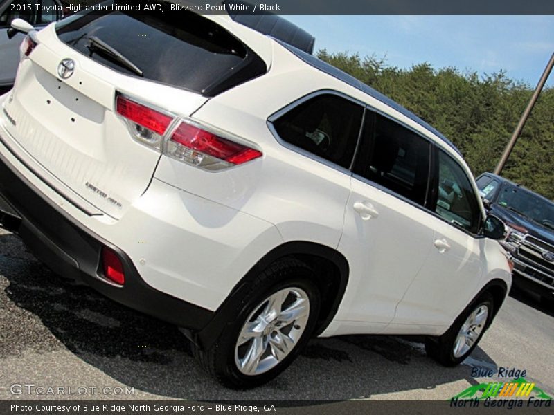 Blizzard Pearl White / Black 2015 Toyota Highlander Limited AWD