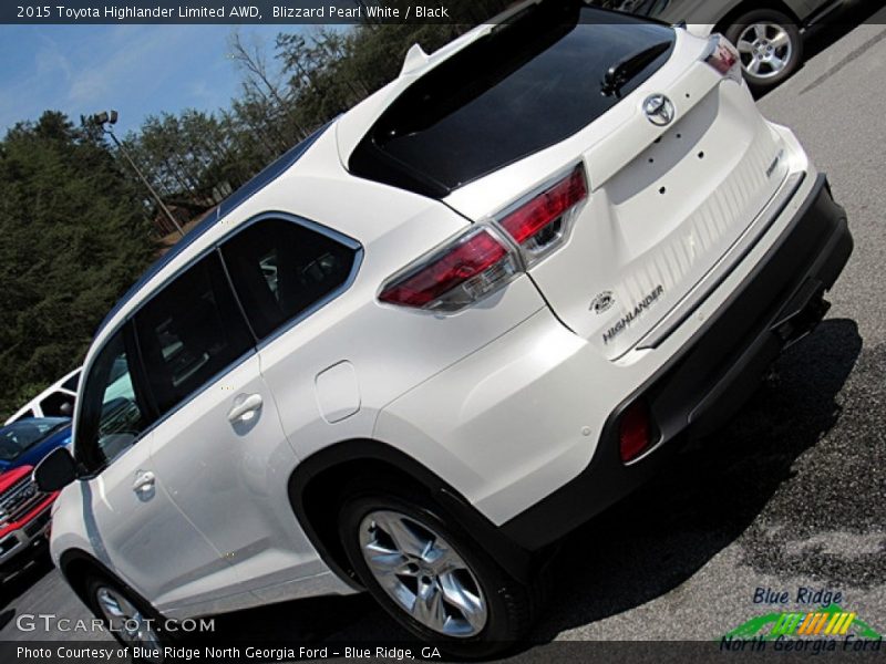 Blizzard Pearl White / Black 2015 Toyota Highlander Limited AWD