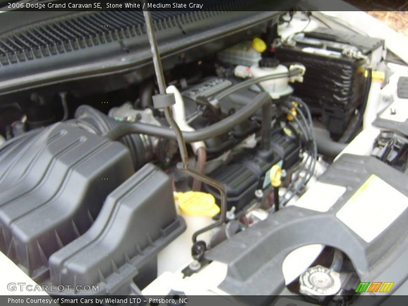 Stone White / Medium Slate Gray 2006 Dodge Grand Caravan SE