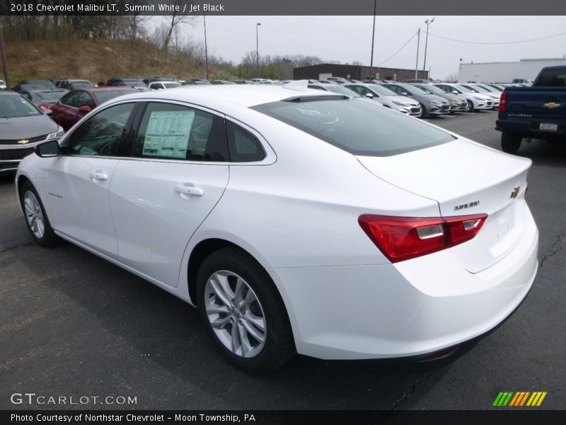 Summit White / Jet Black 2018 Chevrolet Malibu LT