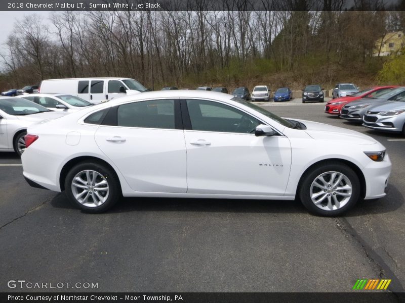 Summit White / Jet Black 2018 Chevrolet Malibu LT