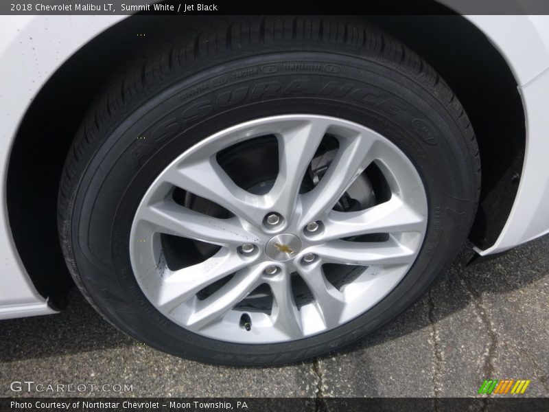Summit White / Jet Black 2018 Chevrolet Malibu LT