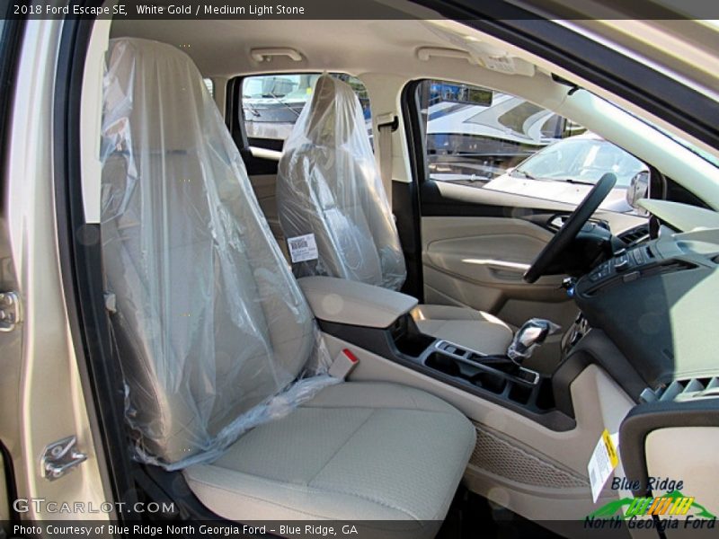 White Gold / Medium Light Stone 2018 Ford Escape SE