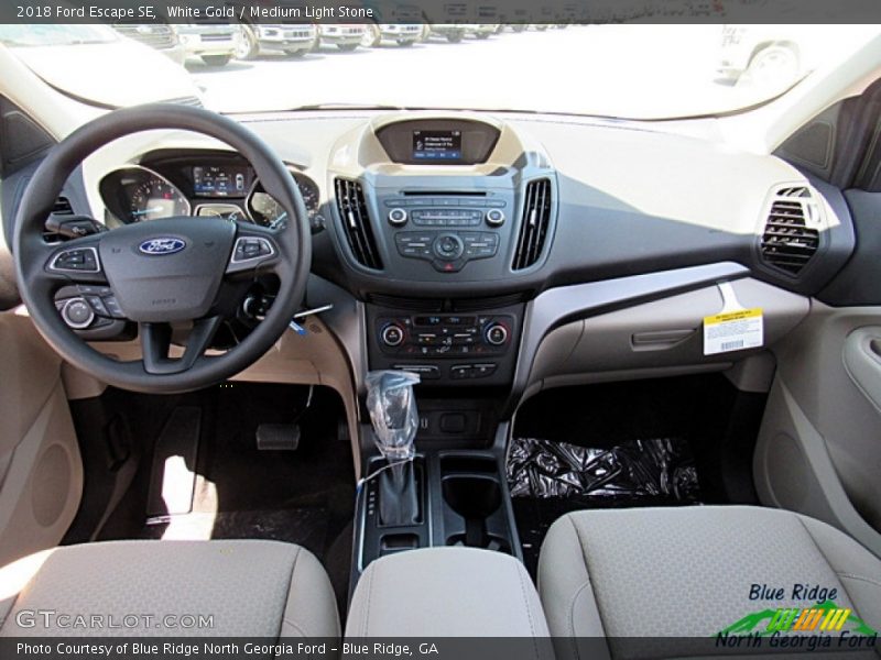 White Gold / Medium Light Stone 2018 Ford Escape SE