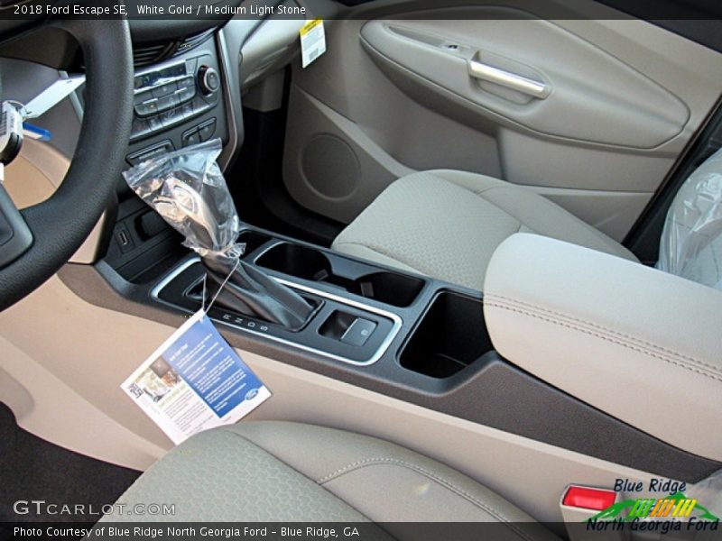 White Gold / Medium Light Stone 2018 Ford Escape SE