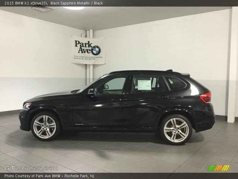 Black Sapphire Metallic / Black 2015 BMW X1 xDrive35i