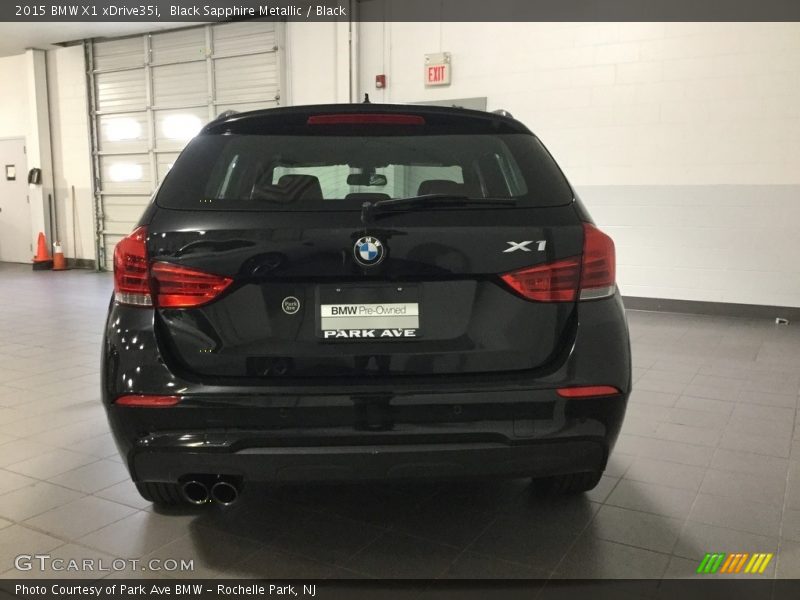 Black Sapphire Metallic / Black 2015 BMW X1 xDrive35i