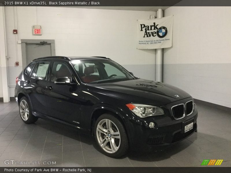 Black Sapphire Metallic / Black 2015 BMW X1 xDrive35i