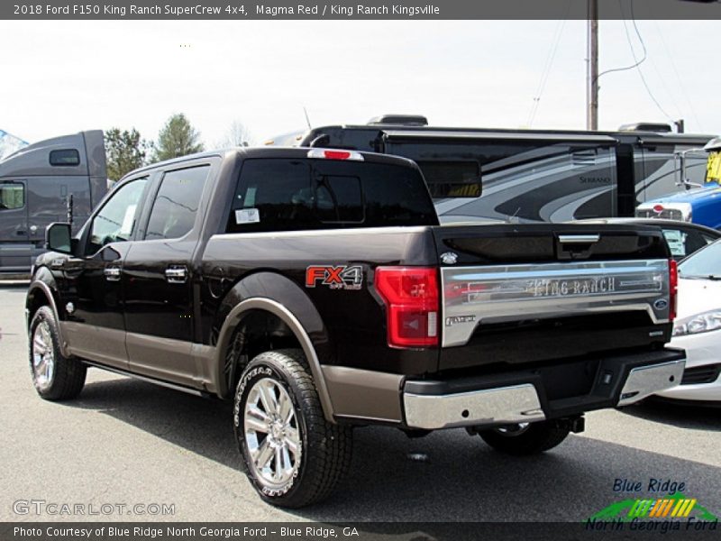 Magma Red / King Ranch Kingsville 2018 Ford F150 King Ranch SuperCrew 4x4