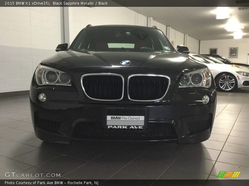 Black Sapphire Metallic / Black 2015 BMW X1 xDrive35i