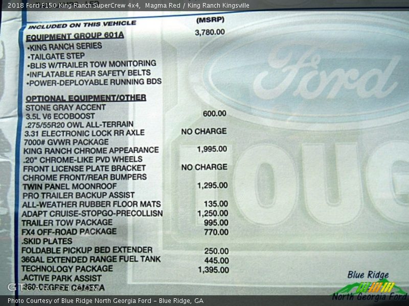 Magma Red / King Ranch Kingsville 2018 Ford F150 King Ranch SuperCrew 4x4
