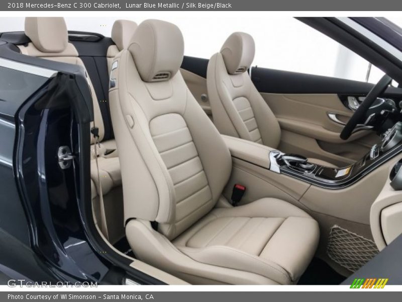 Lunar Blue Metallic / Silk Beige/Black 2018 Mercedes-Benz C 300 Cabriolet
