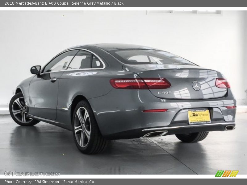 Selenite Grey Metallic / Black 2018 Mercedes-Benz E 400 Coupe