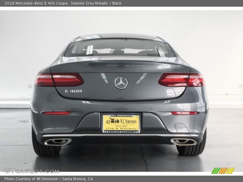 Selenite Grey Metallic / Black 2018 Mercedes-Benz E 400 Coupe