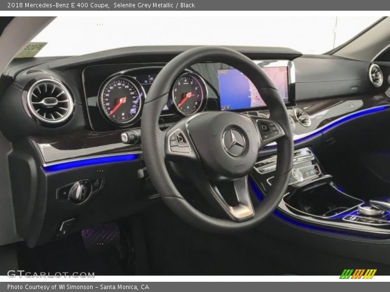 Selenite Grey Metallic / Black 2018 Mercedes-Benz E 400 Coupe