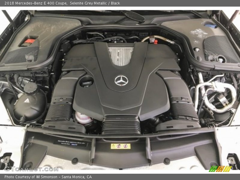 Selenite Grey Metallic / Black 2018 Mercedes-Benz E 400 Coupe