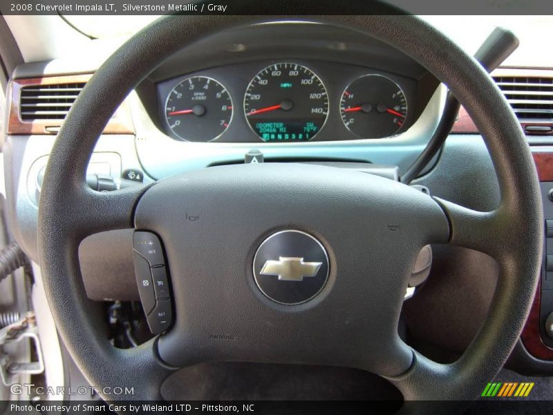 Silverstone Metallic / Gray 2008 Chevrolet Impala LT
