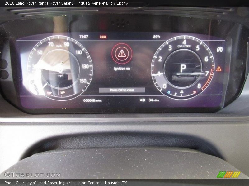 Indus Silver Metallic / Ebony 2018 Land Rover Range Rover Velar S