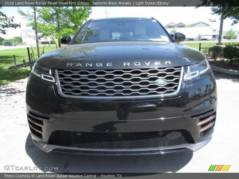 Santorini Black Metallic / Light Oyster/Ebony 2018 Land Rover Range Rover Velar First Edition