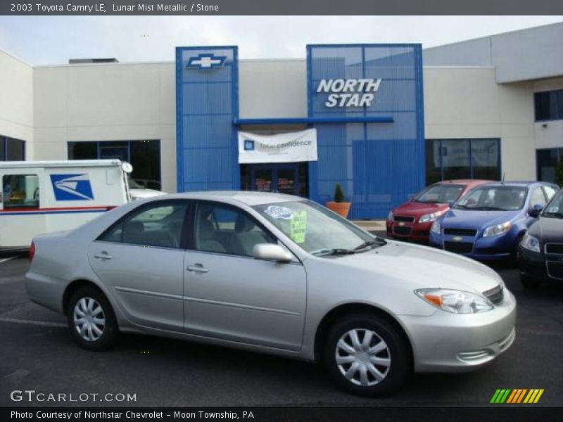 Lunar Mist Metallic / Stone 2003 Toyota Camry LE