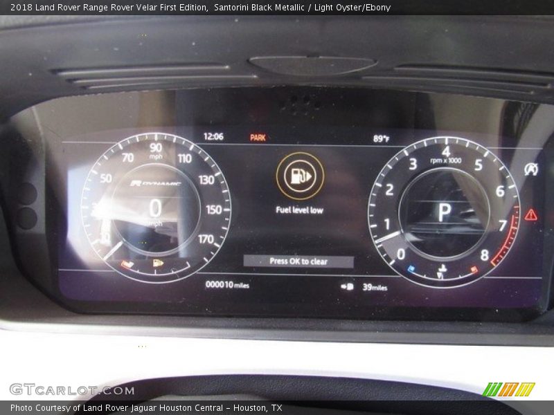  2018 Range Rover Velar First Edition First Edition Gauges