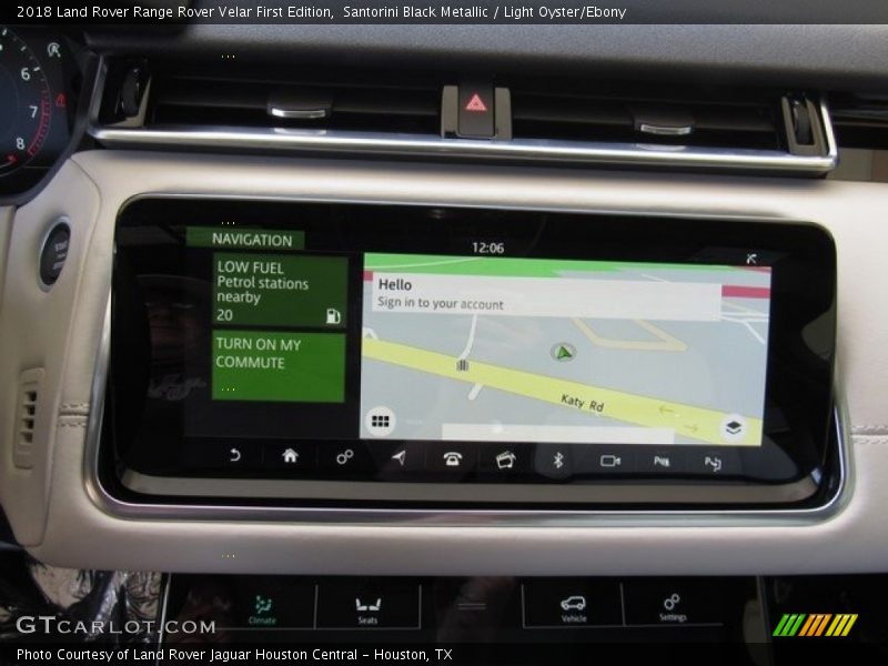 Navigation of 2018 Range Rover Velar First Edition